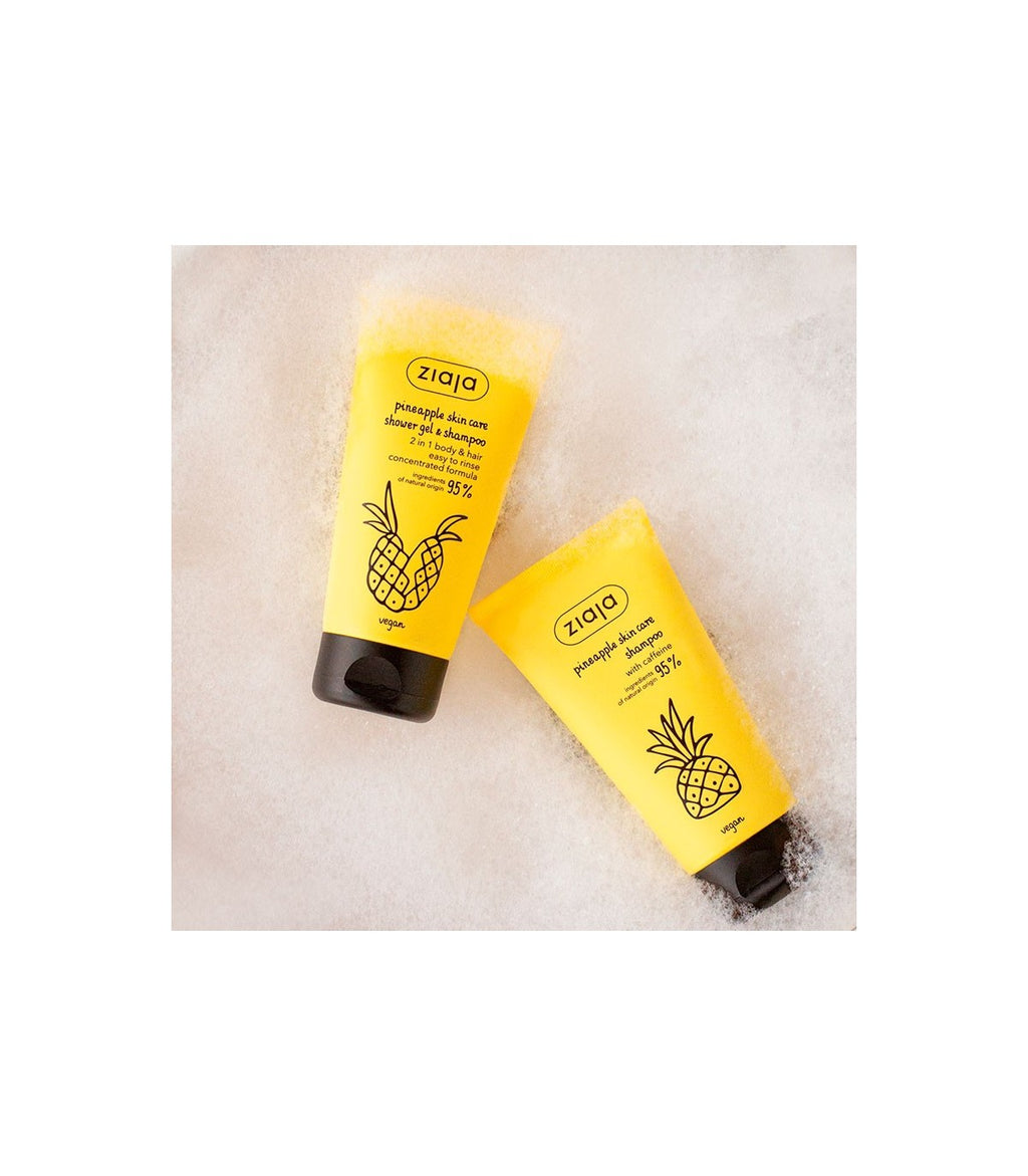 Gel de ducha y champú Piña ZIAJA