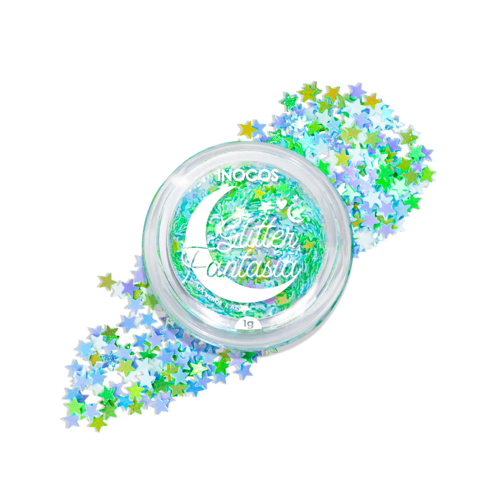 FANTASY GLITTER MIX INOCOS VERDE Y AZUL