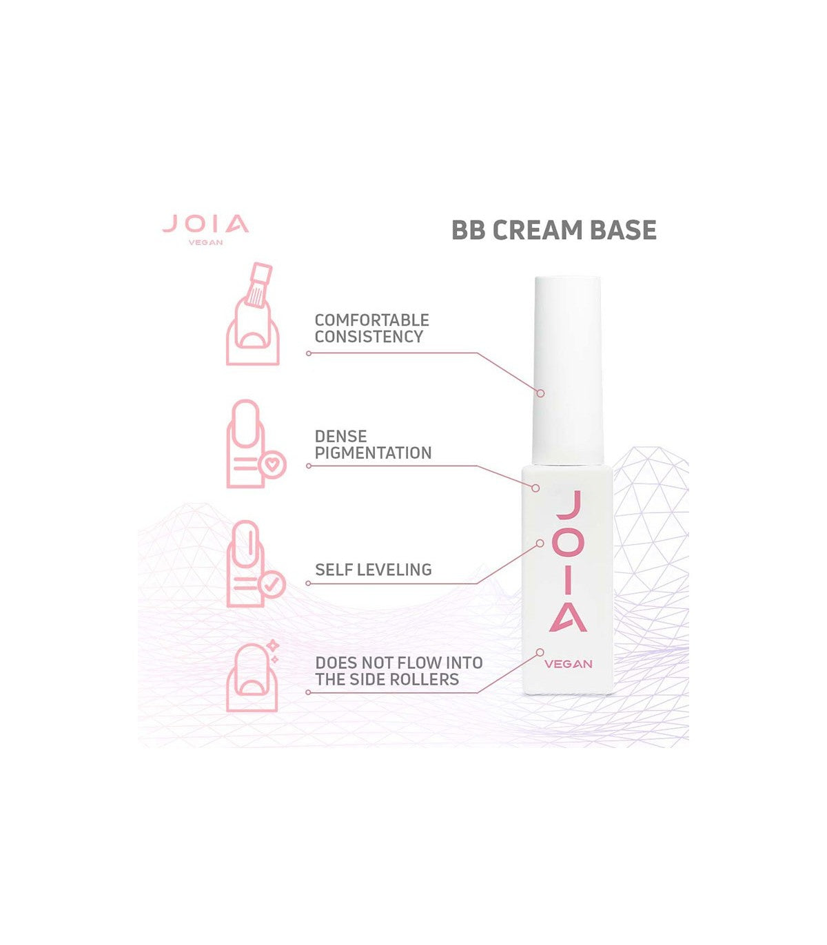 JOIA vegan BB Cream Base Coat Tea Rose