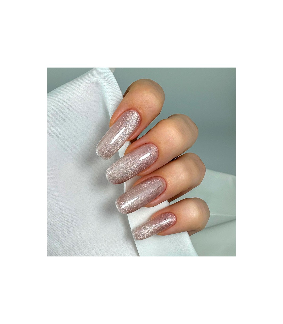 JOIA vegan Base Coat-Cat Eye 04 Sparkle Nude